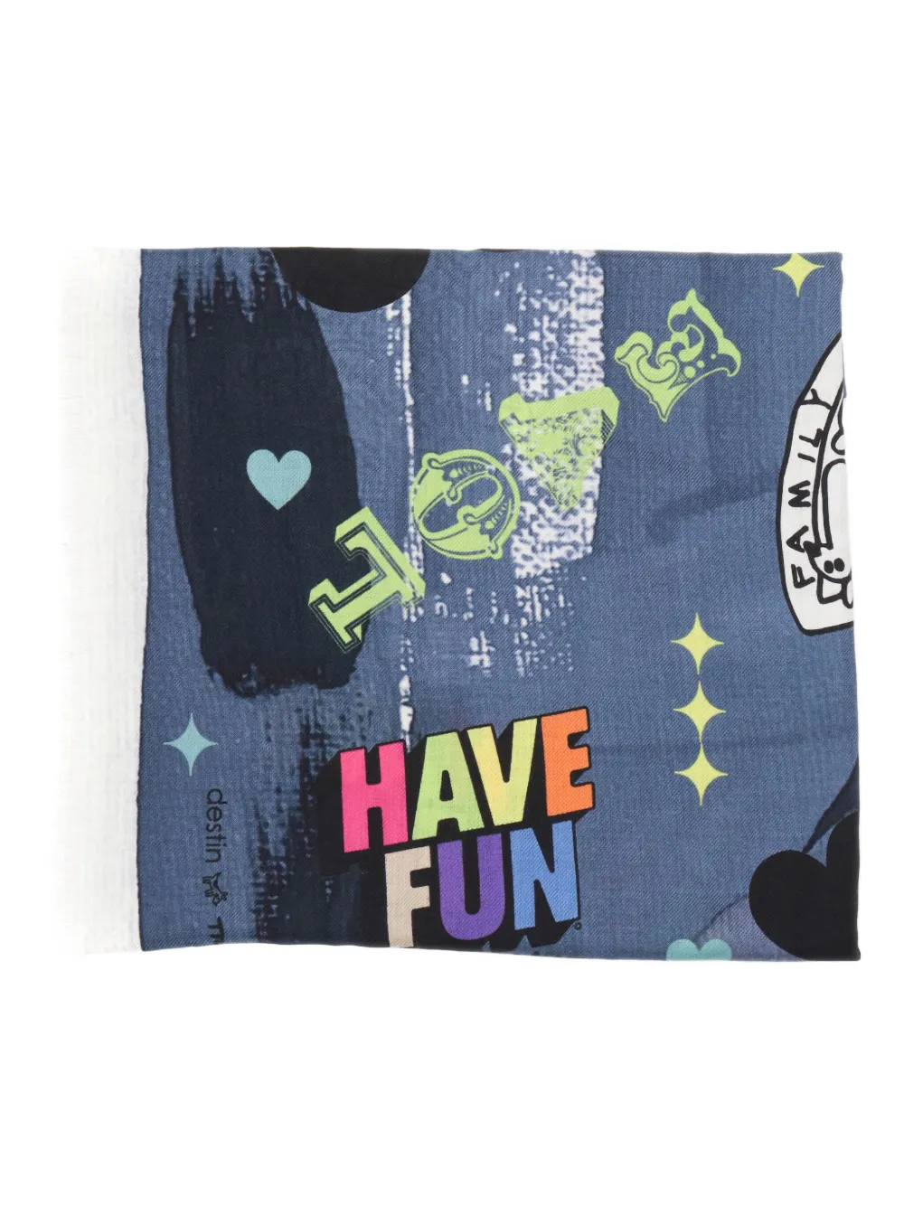 Destin Print Scarf In Blue