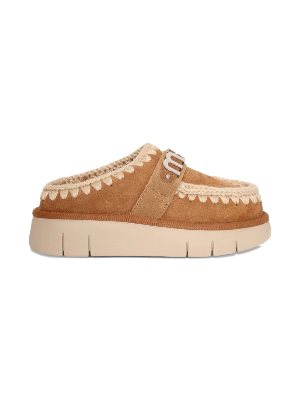Mou Kids Bounce clog suede shoes - Bruin