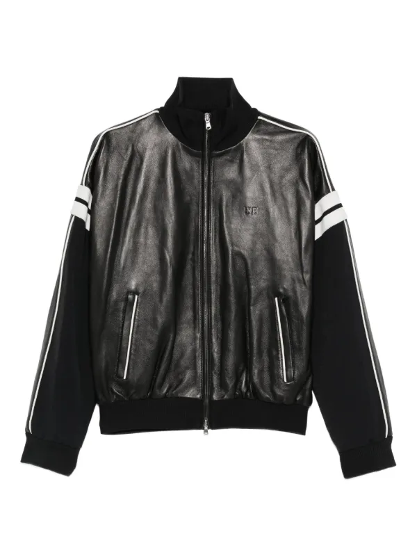 Wales Bonner zip-fastening Leather Jacket | Black | FARFETCH