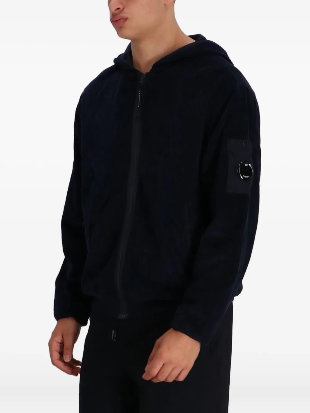C.P. Company Hoodie met rits Blauw