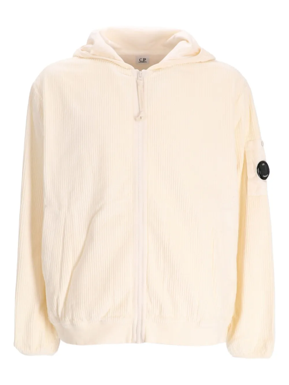C.P. Company corduroy hoodie | Neutrals | Image 1