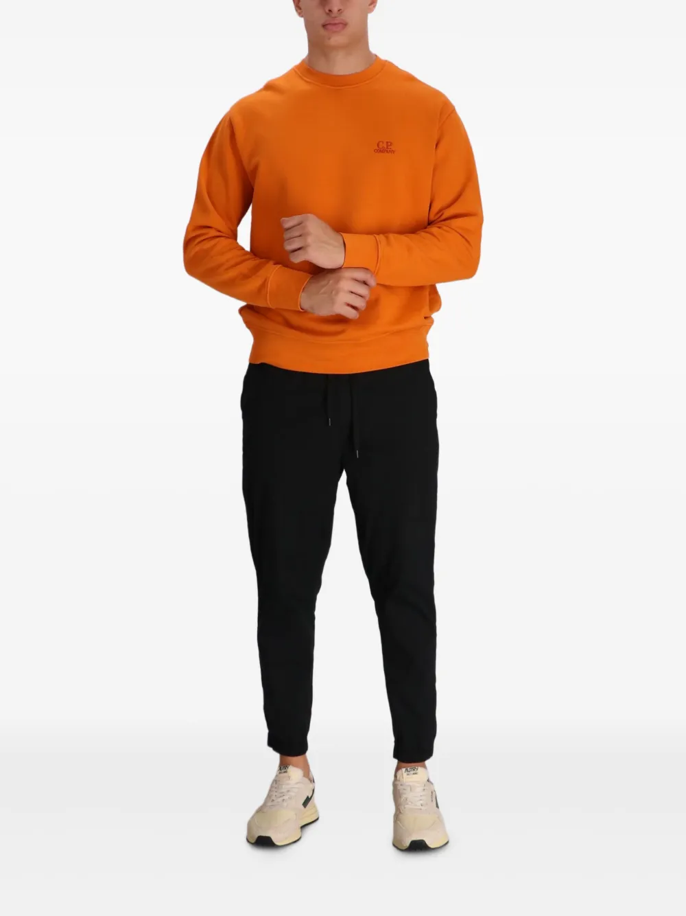 C.P. Company Sweater met logo - Oranje