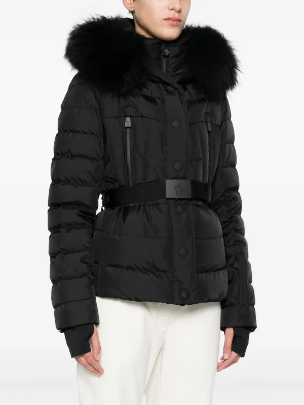 Moncler Grenoble Jaqueta Com Cinto | Preto | FARFETCH BR