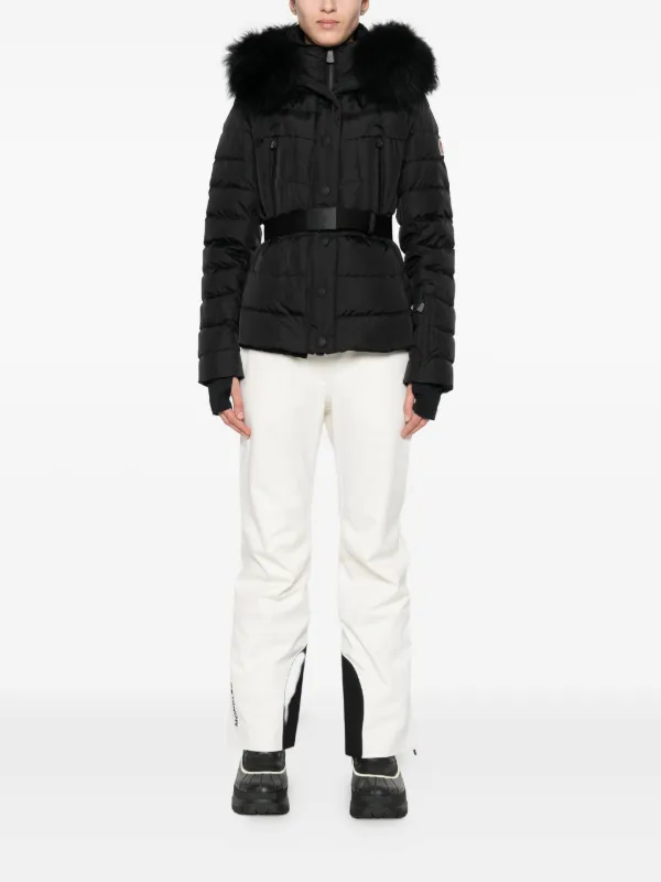 Moncler Grenoble Jaqueta Com Cinto | Preto | FARFETCH BR