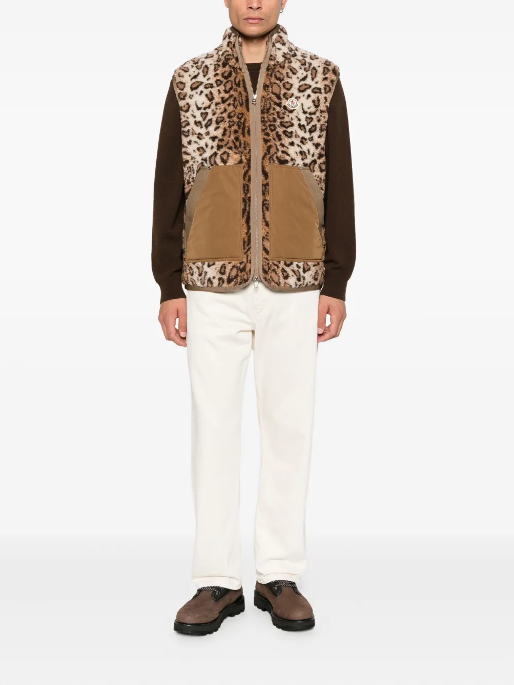 Moncler animal-print gilet | Waistcoats & Gilets | Image 2