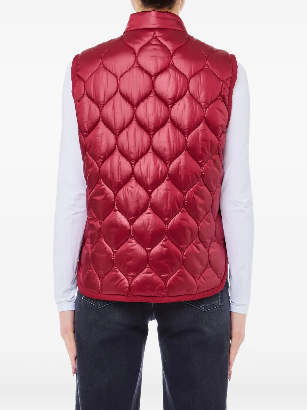 Liu •jo Quilted Gilet In Red