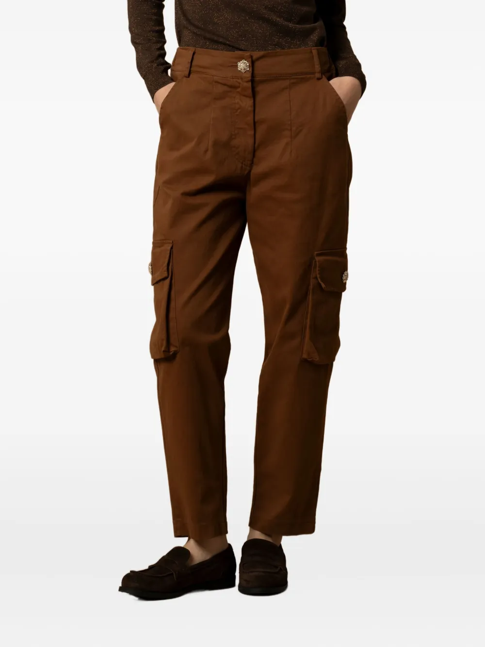 Kocca Altine Cargo Pants In Brown