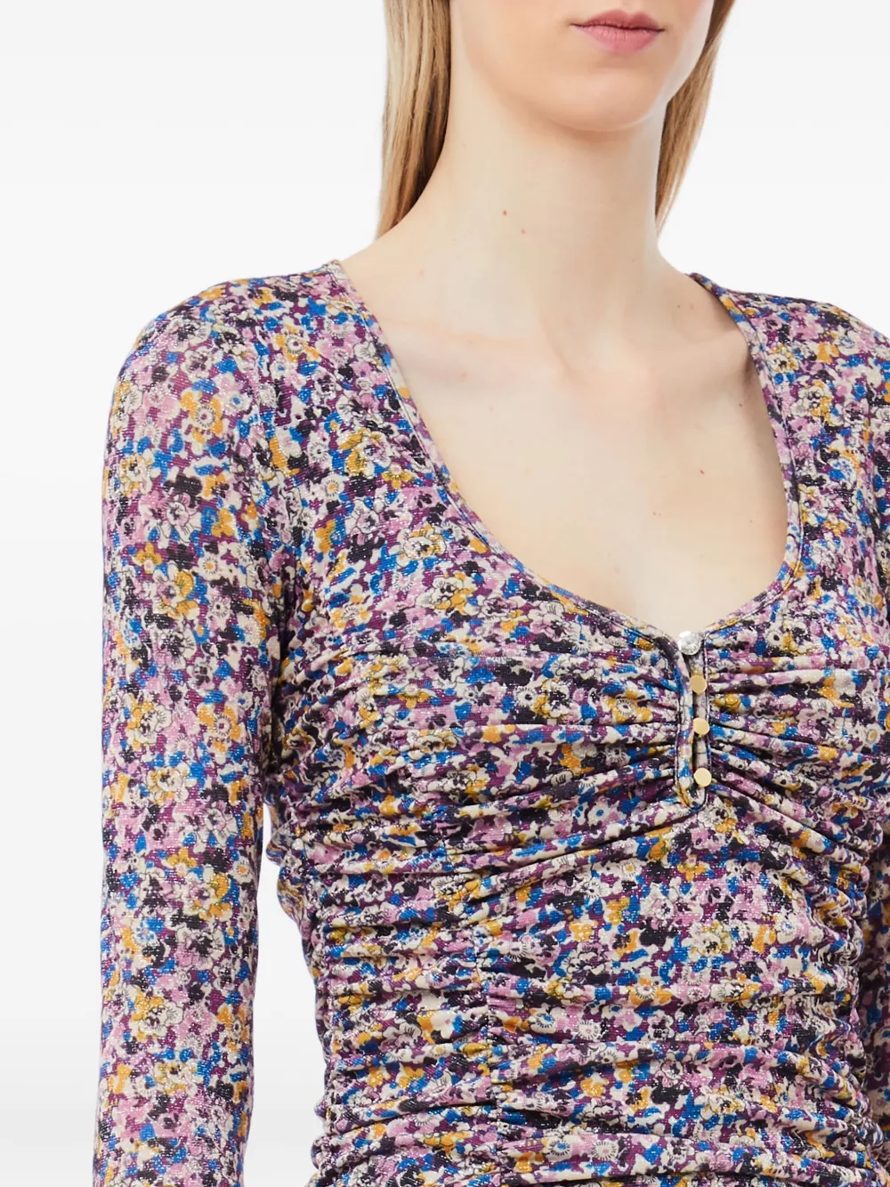 LIU JO Midi-jurk met bloemenprint Paars