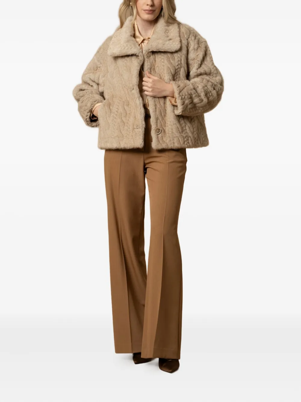 Kocca Marielies Knitted Jacket In Gray