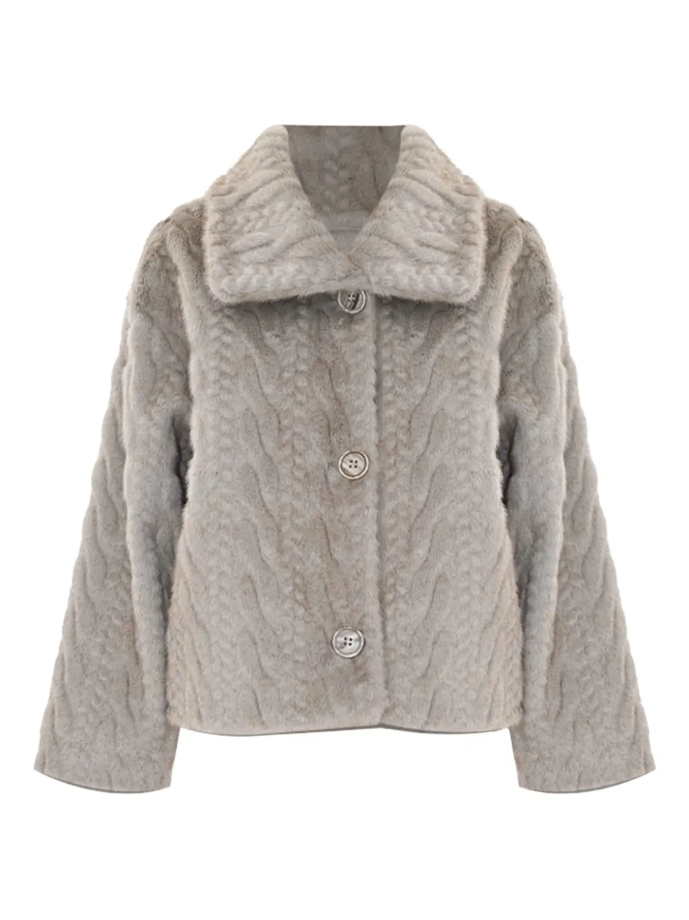 Kocca Marielies Knitted Jacket In Gray