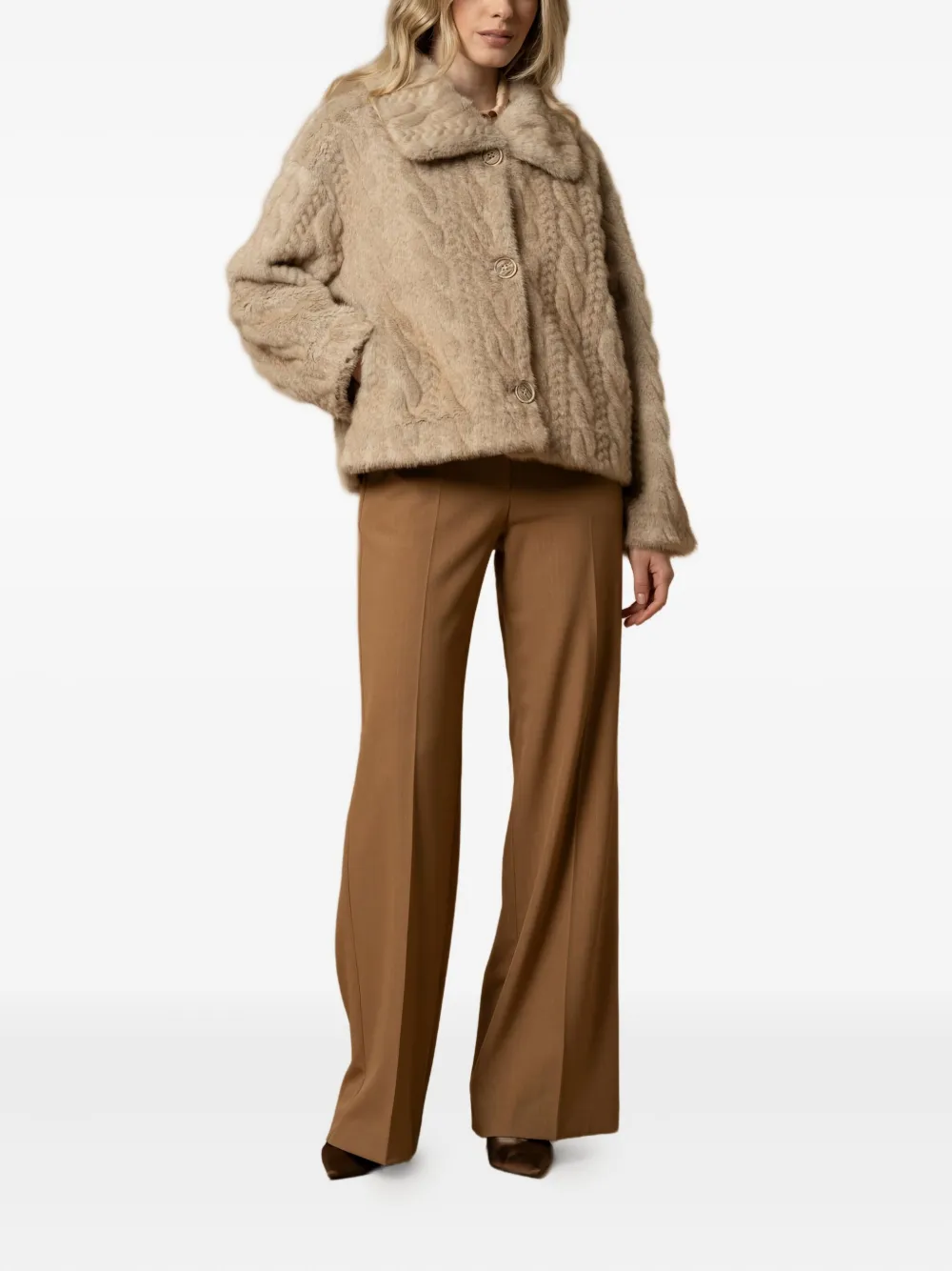 Kocca Marielies Knitted Jacket In Gray
