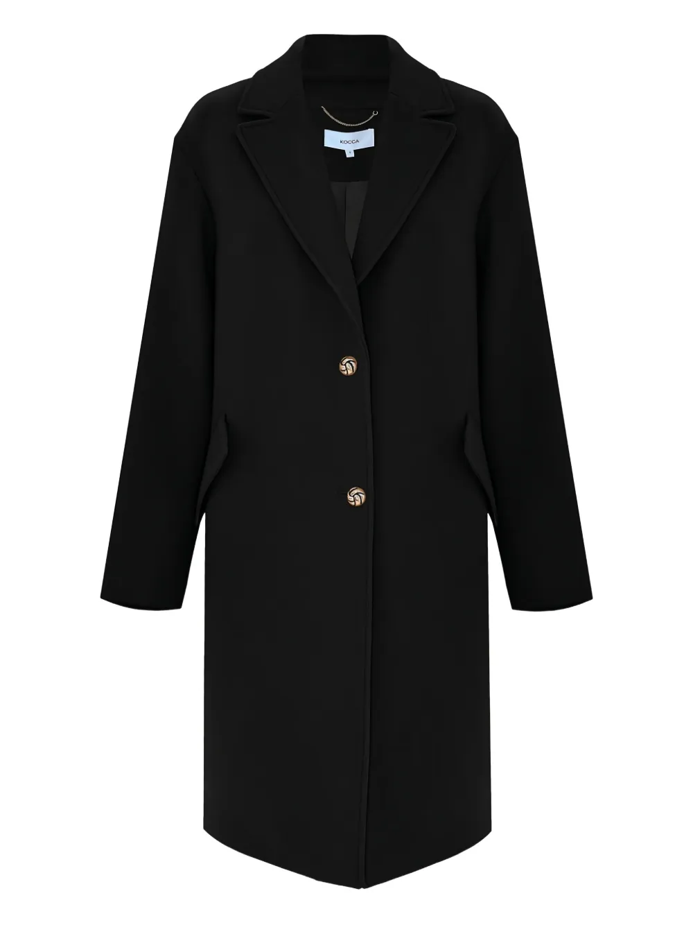 Kocca Mallos Button Coat In Black