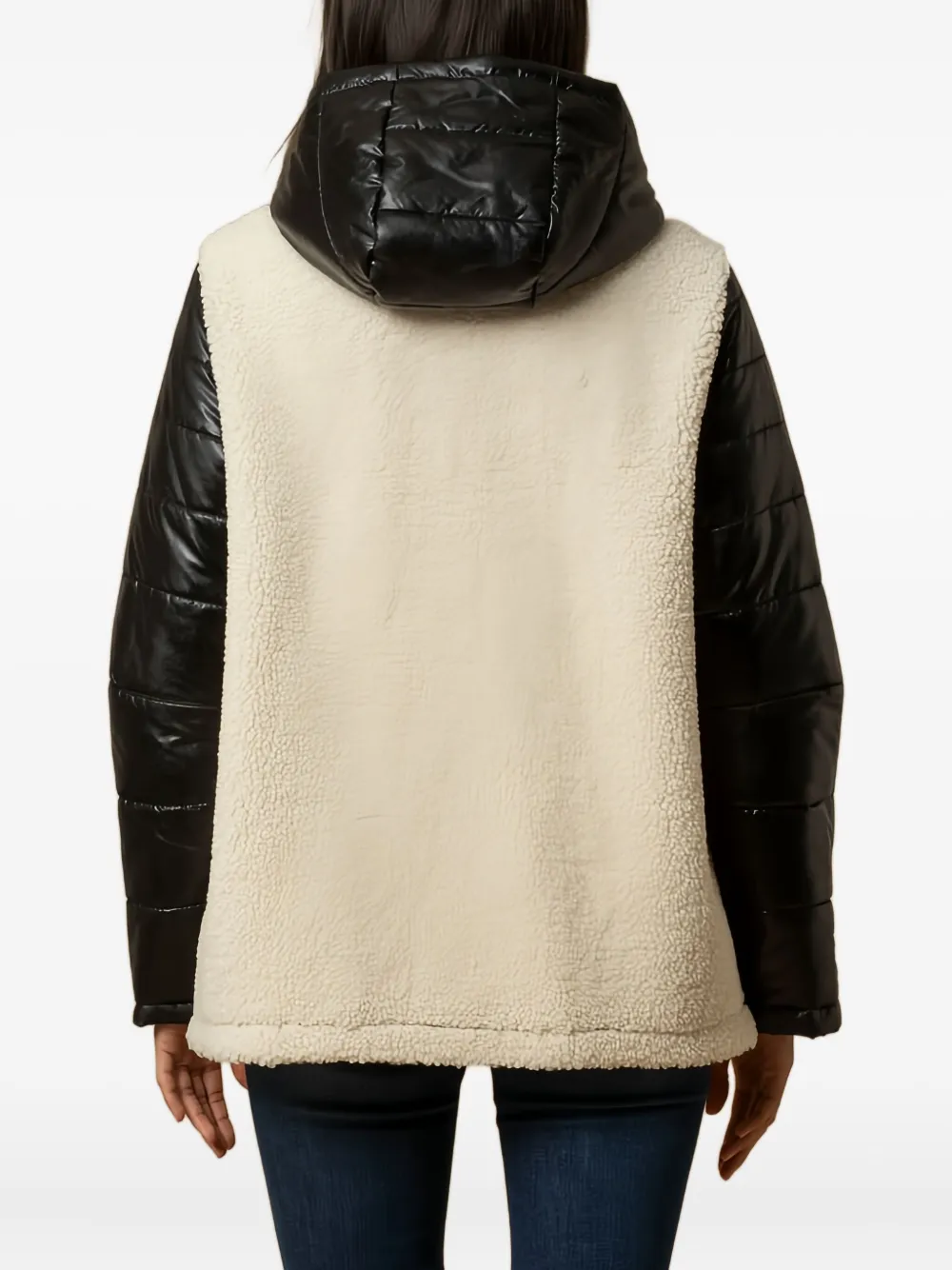 Kocca Casiltren Hooded Panelled Jacket In Multi