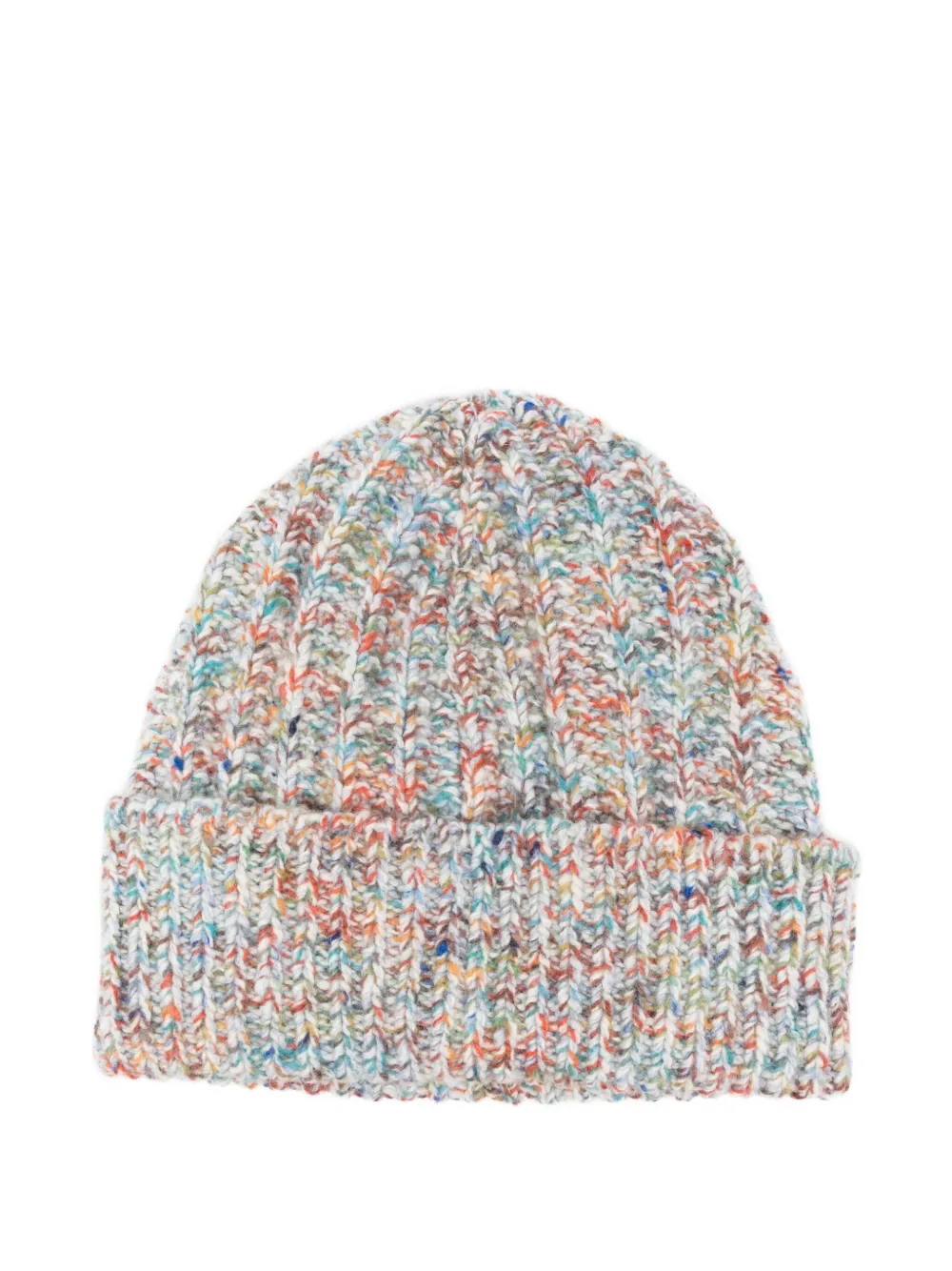 Loewe Logo Wool And Cashmere-blend Beanie In Multi