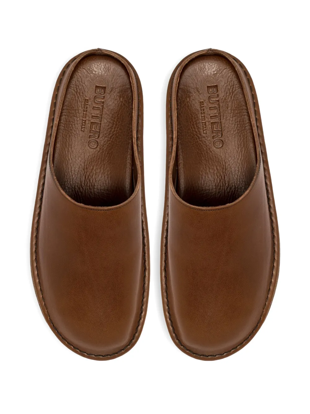 Buttero Sandalen met stikseldetail Bruin