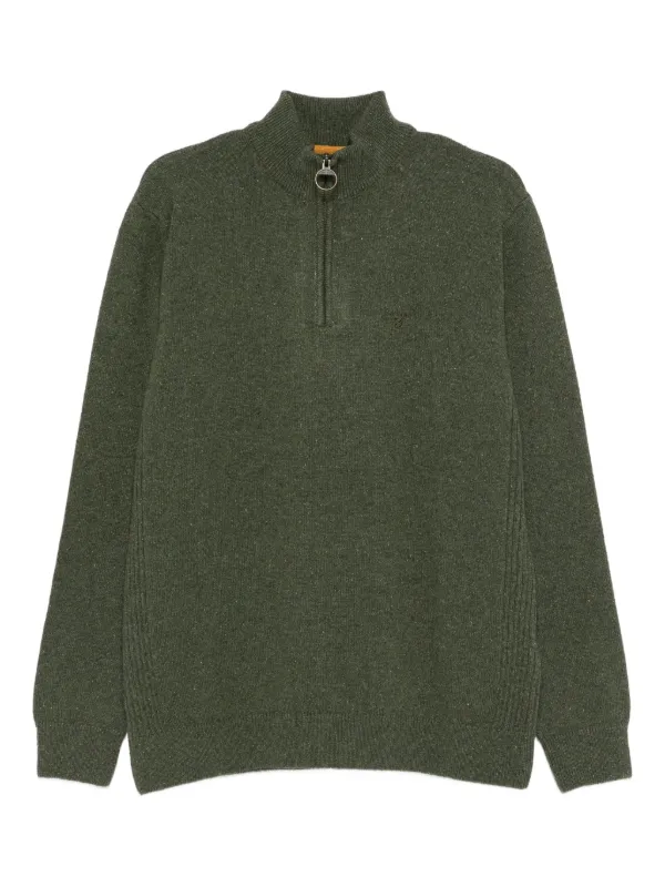 Barbour ジップアップ セーター | グリーン | FARFETCH JP