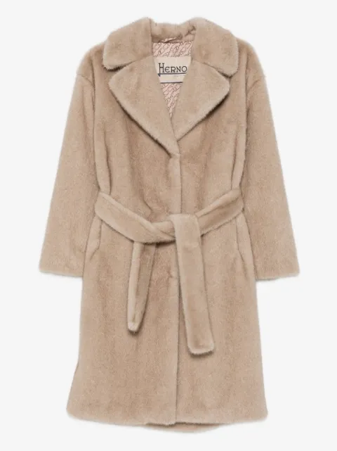 Herno manteau à taille ceinturée