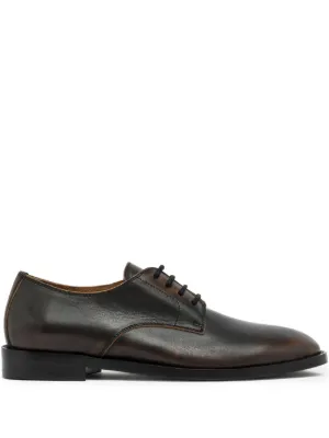 Hender Scheme Commando Blucher Leather Derby Shoes | Brown