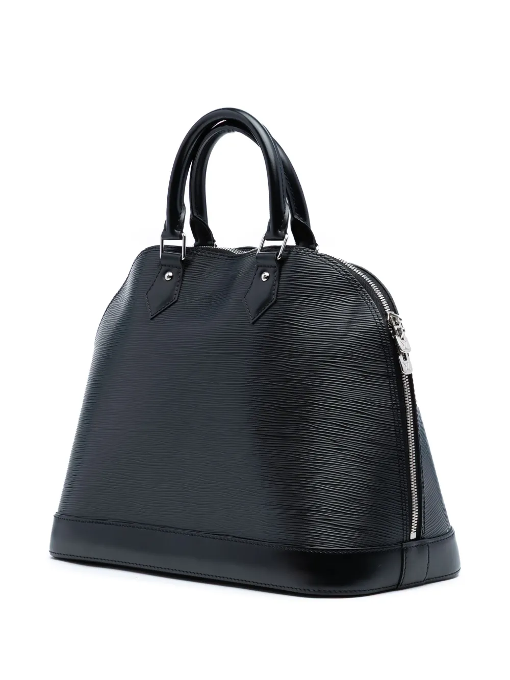 Pre-owned Louis Vuitton 2014 Epi Alma Mm Handbag In Black