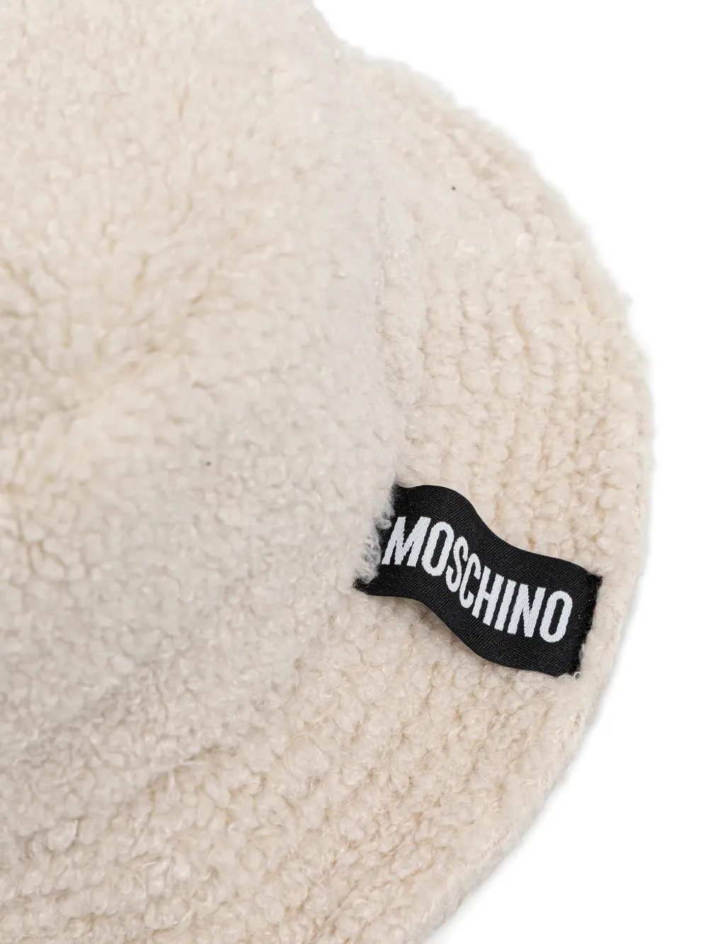  Moschino Texture Logo-patch Hat - Neutrals 