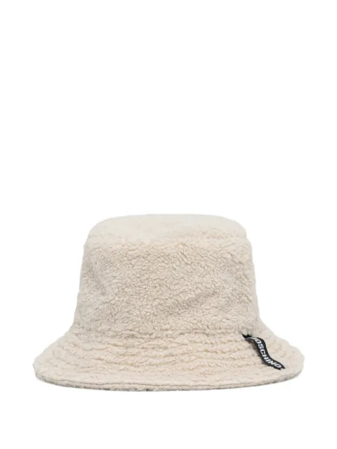 Moschino sombrero texturizado con parche del logo