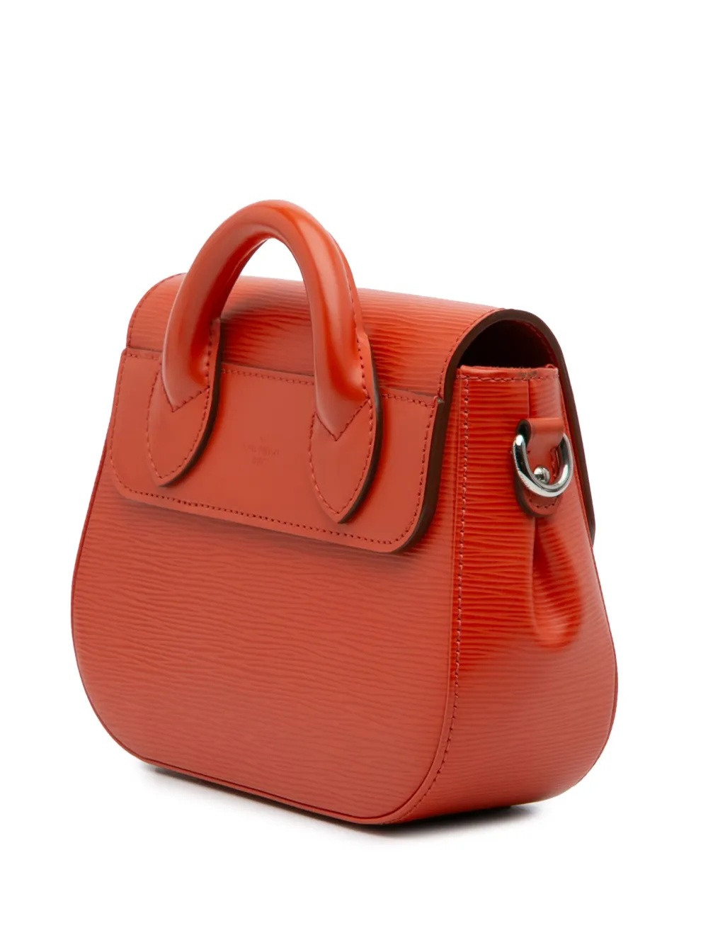 Pre-owned Louis Vuitton 2012 Epi Eden Pm Satchel In Orange