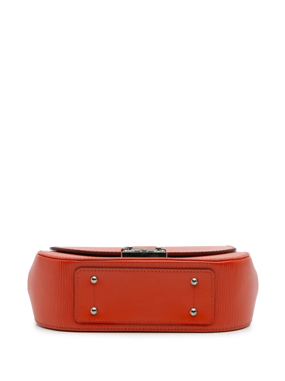 Pre-owned Louis Vuitton 2012 Epi Eden Pm Satchel In Orange