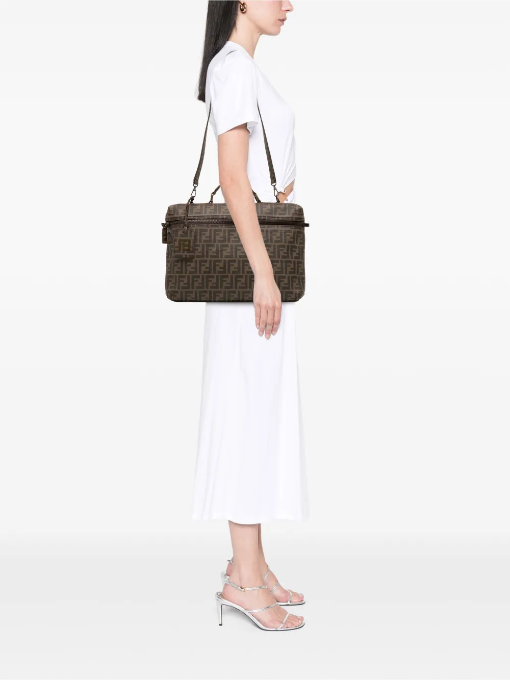 Fendi Pre-Owned 2000-2010 Zucca Coated Canvas Briefcase business bag | Pre-Owned | Image 2