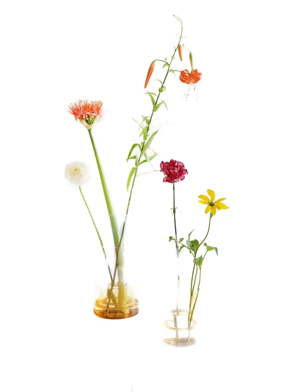 &k Amsterdam cylindrical tiered vase - Geel