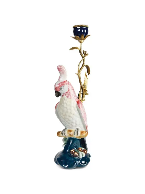 &k Amsterdam cockatoo floral candlestick