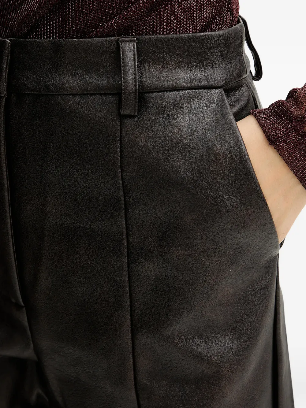 Bardot Broek met vlakken Bruin