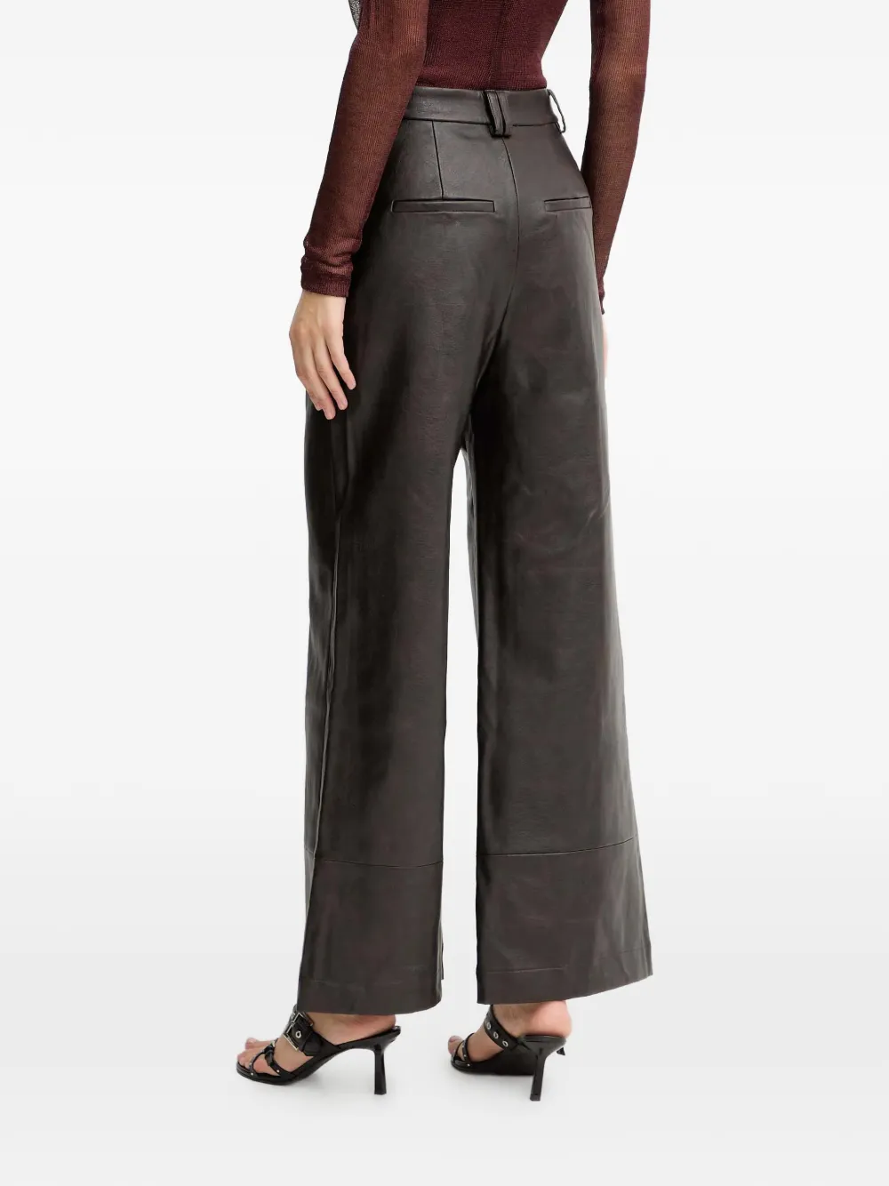 Bardot Broek met vlakken Bruin