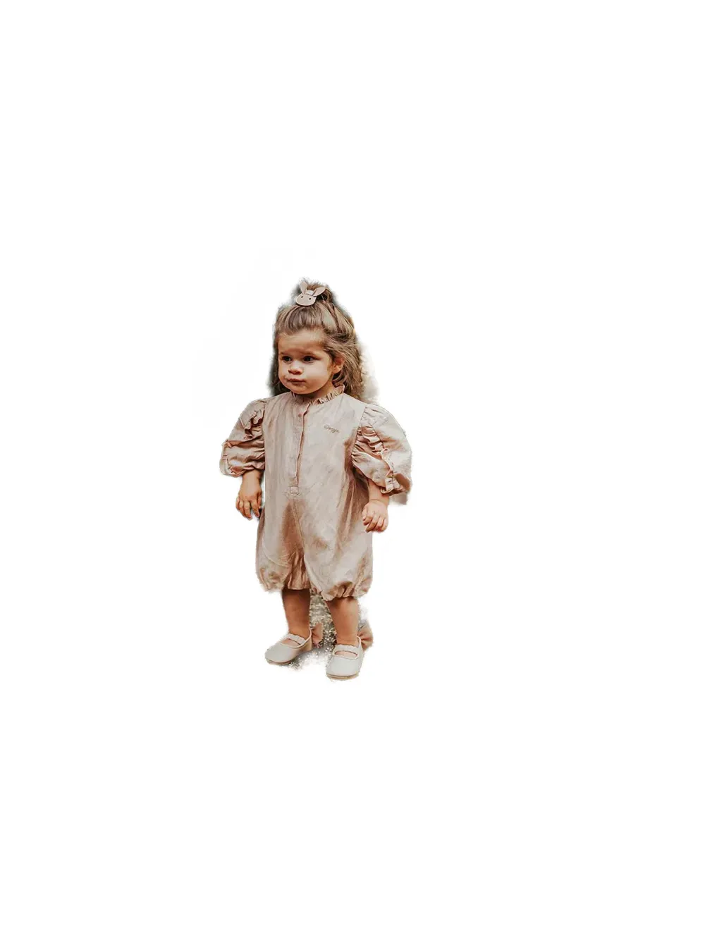  Donsje Ruffled Romper - Pink 