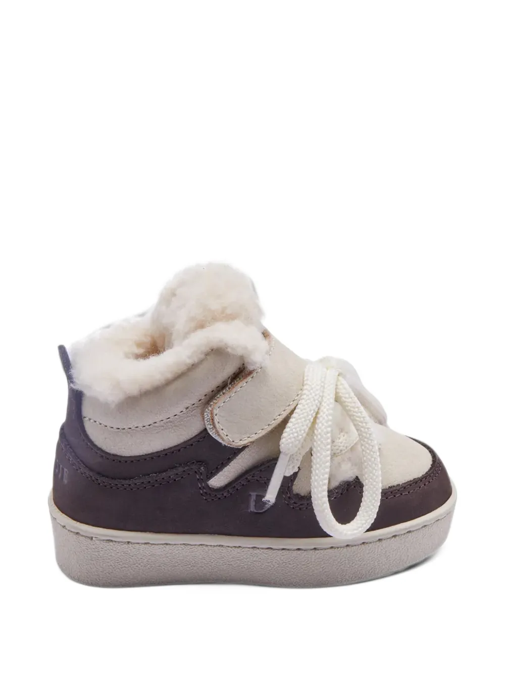 Donsje Kicco shearling-trim sneakers - Braun