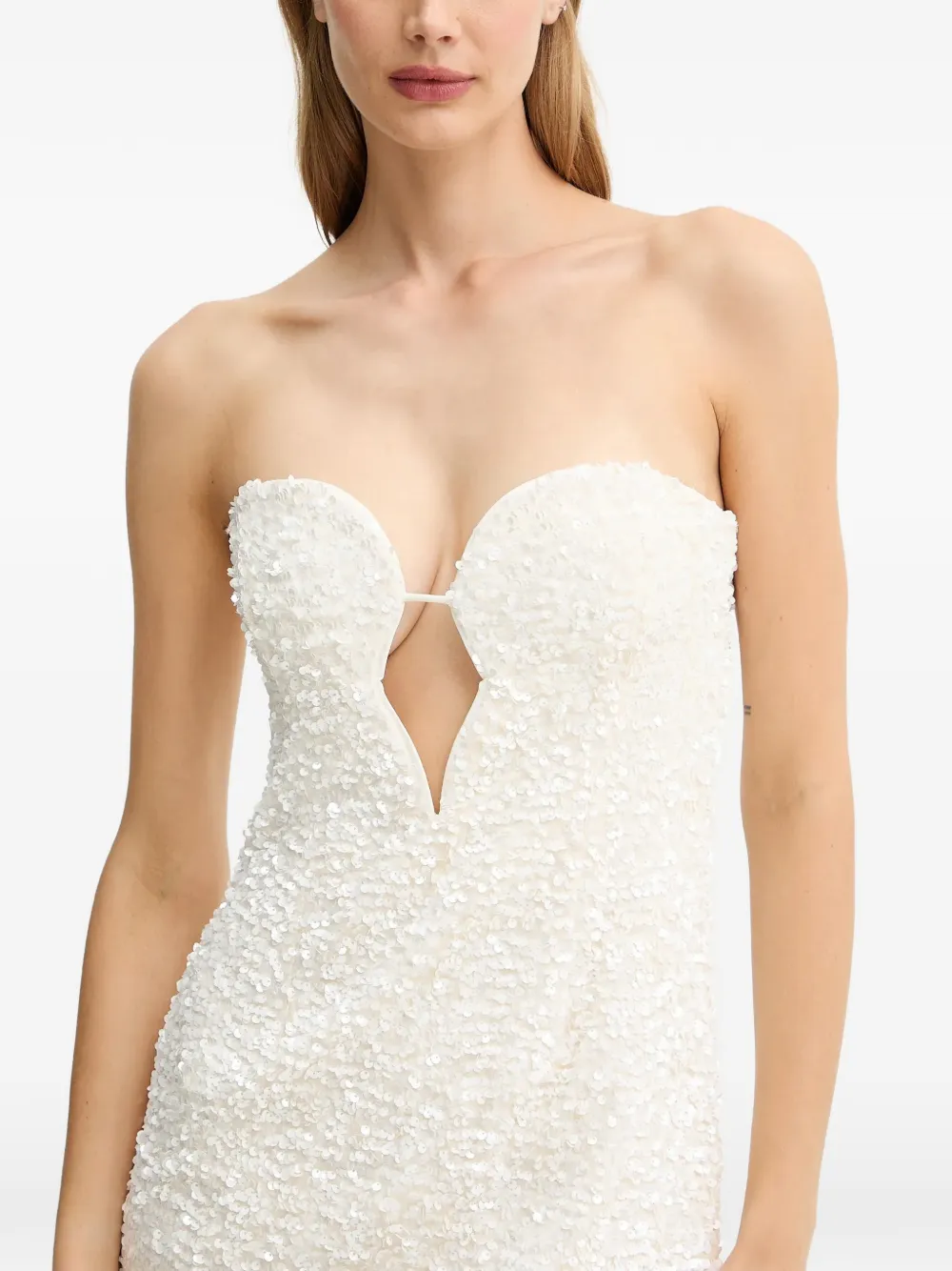 Bardot Braya midi-jurk met uitgesneden details Wit