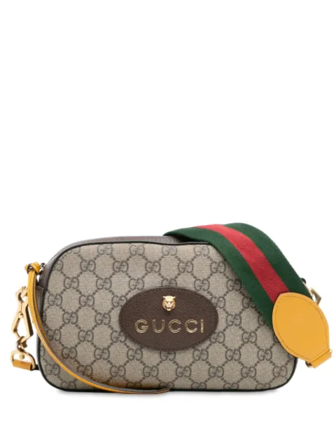 Gucci Pre-Owned bolsa crossbody GG Supreme Web Neo Vintage 2016-2025