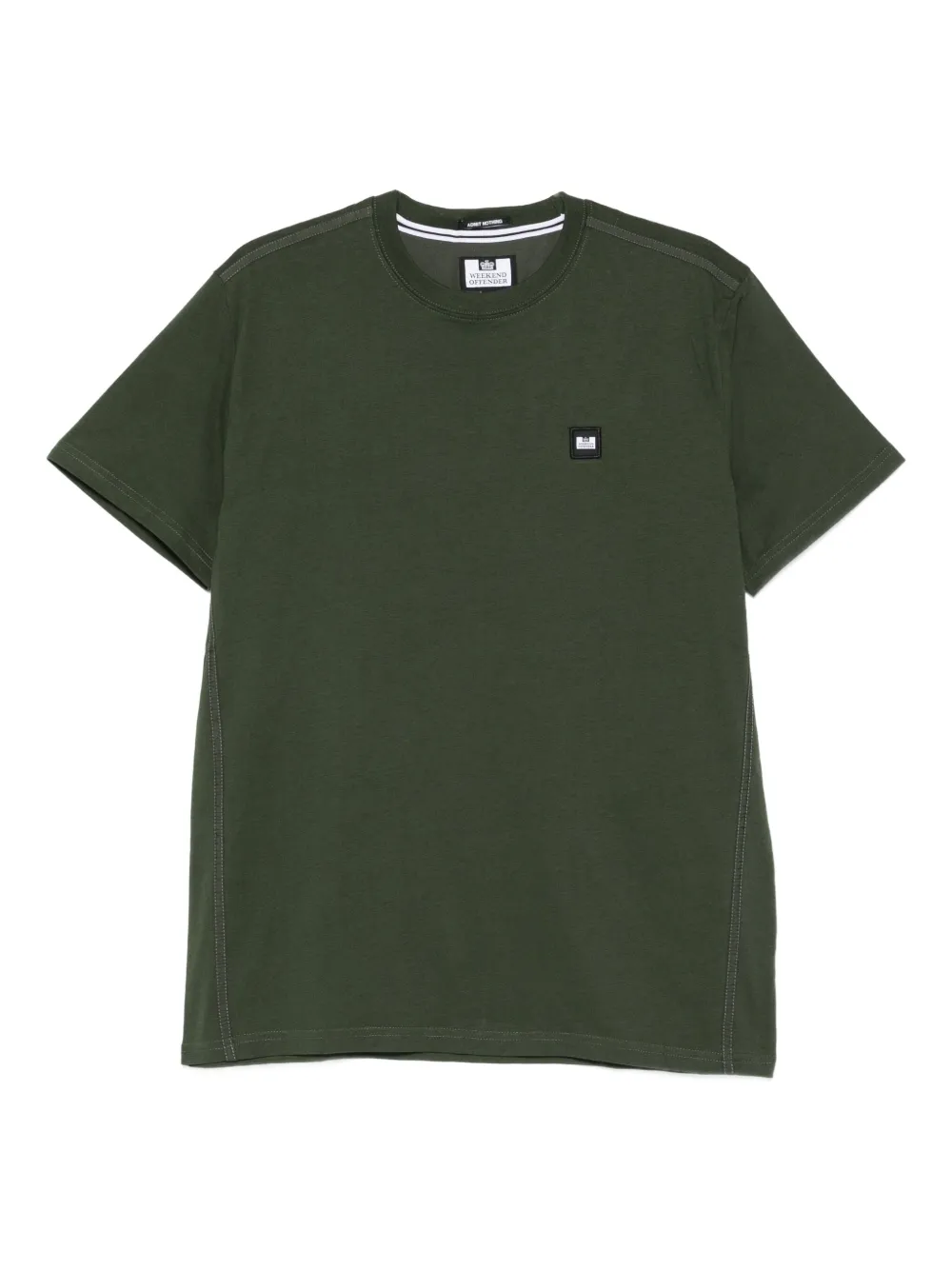 Weekend Offender logo-patch T-Shirt | Green | Image 1
