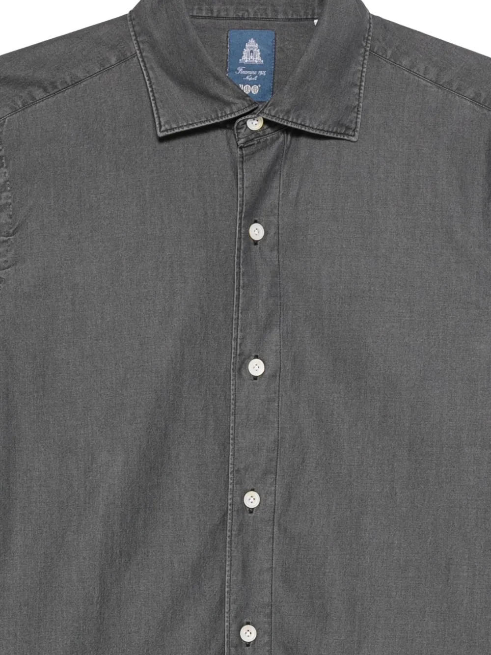 Finamore 1925 Napoli Overhemd Grijs