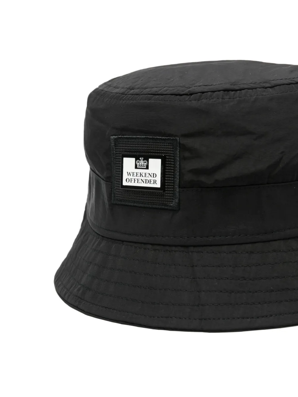 Weekend Offender Vissershoed met logopatch Zwart