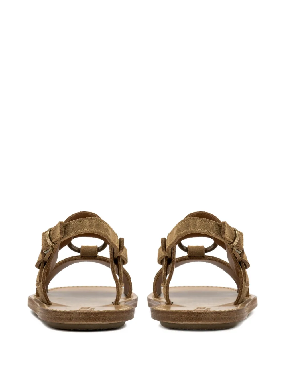 Buttero Ring-detail Sandals In Brown
