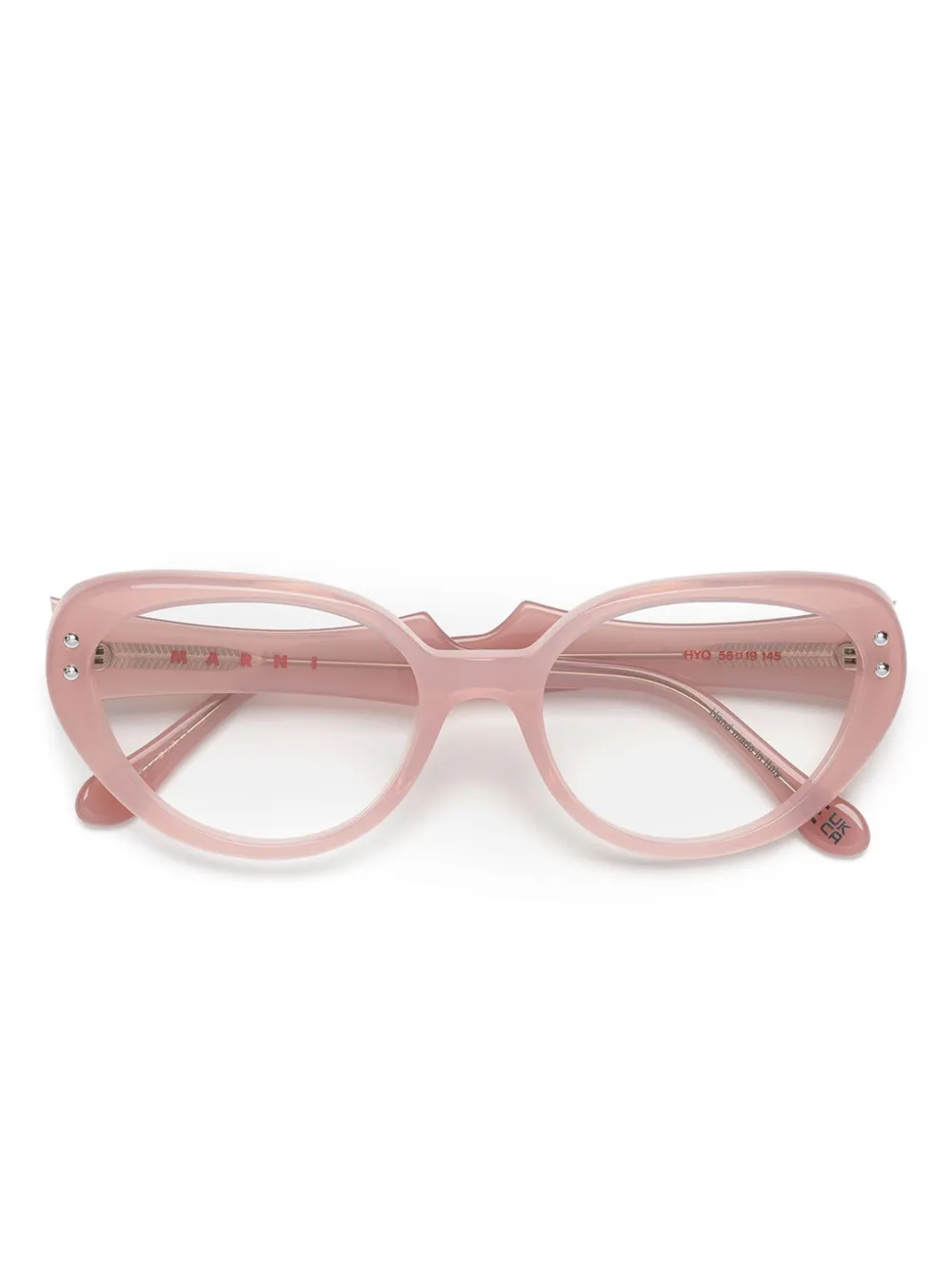 Marni Eyewear Phazar Embellished Glasses In Pink
