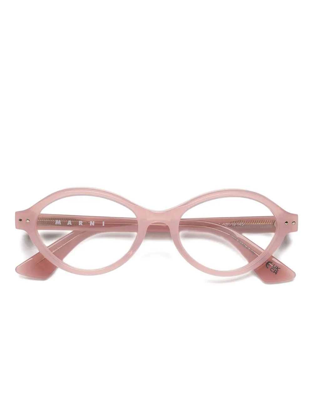 Marni Eyewear Oval-frame Glasses In Pink