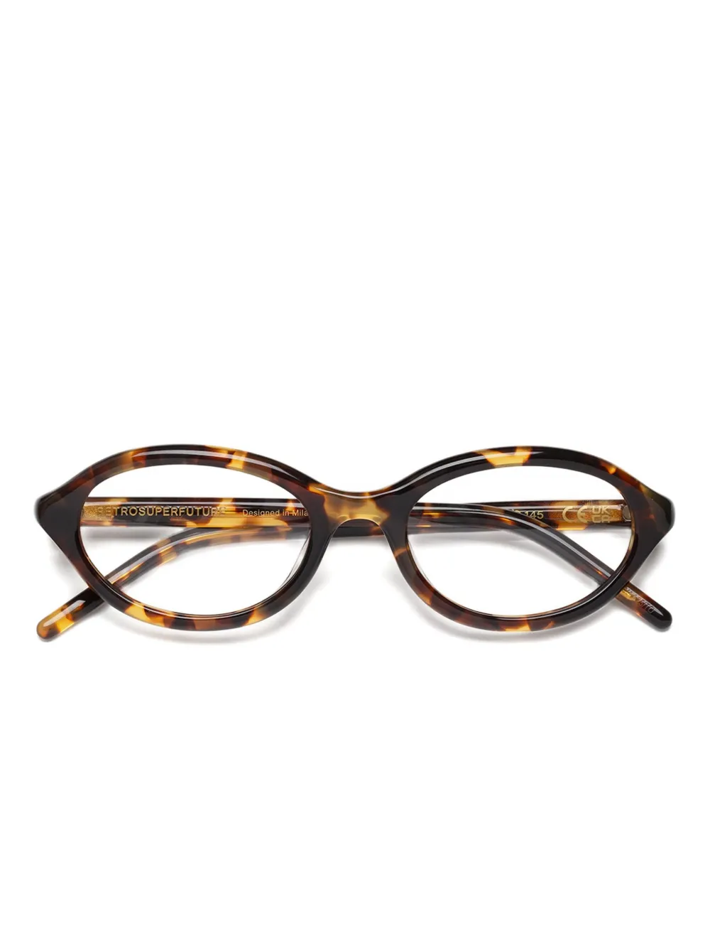 Retrosuperfuture Numero 145 Oval-frame Glasses In Brown
