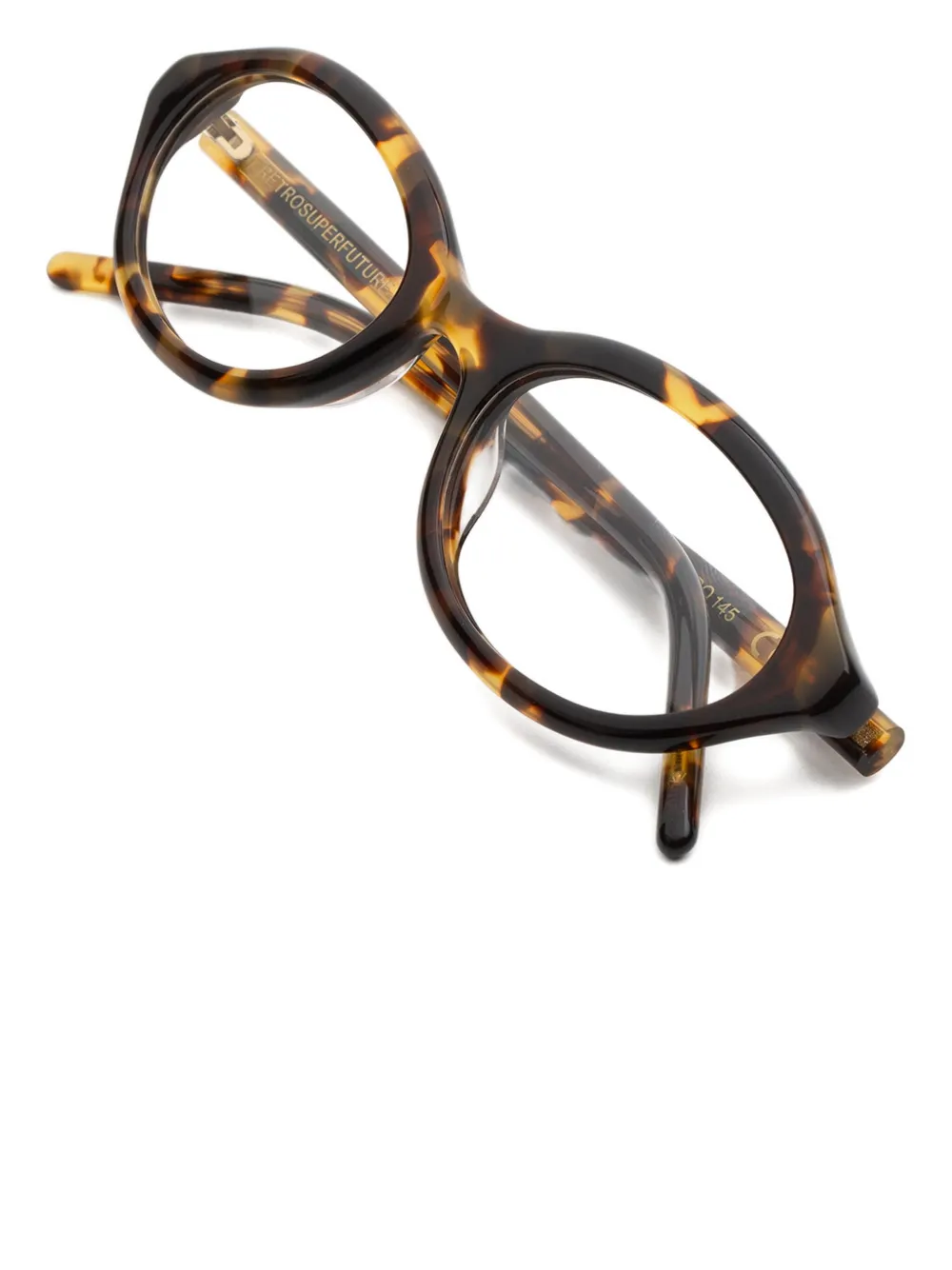 Retrosuperfuture Numero 145 Oval-frame Glasses In Brown