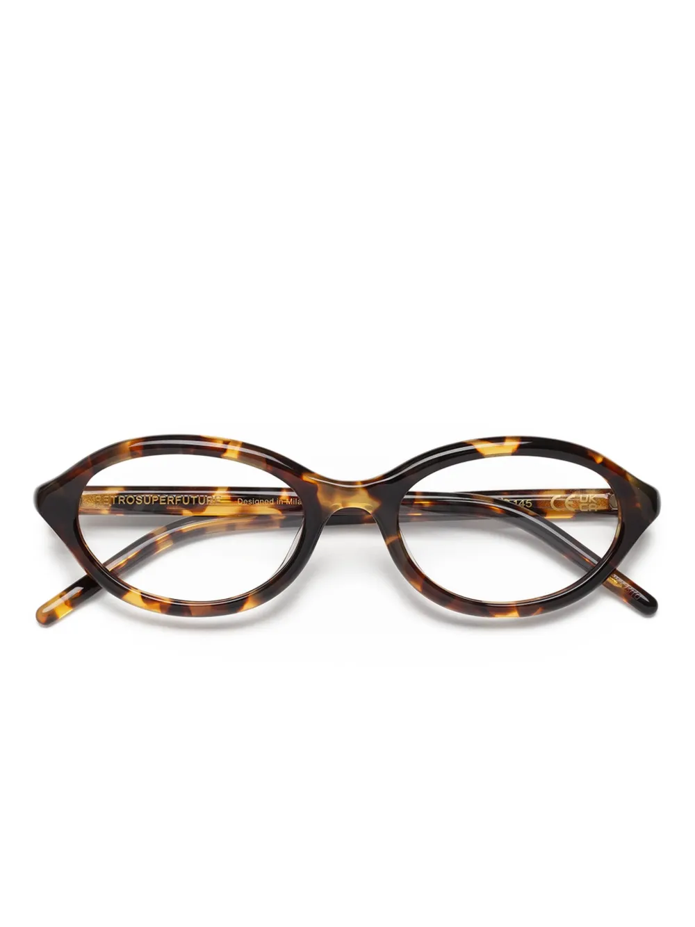 Retrosuperfuture Numero 145 oval-frame glasses | Brown | Image 1
