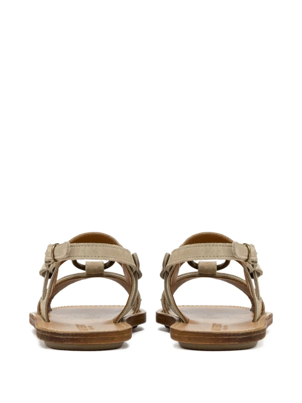 Buttero Ring-detail Sandals In Neutral