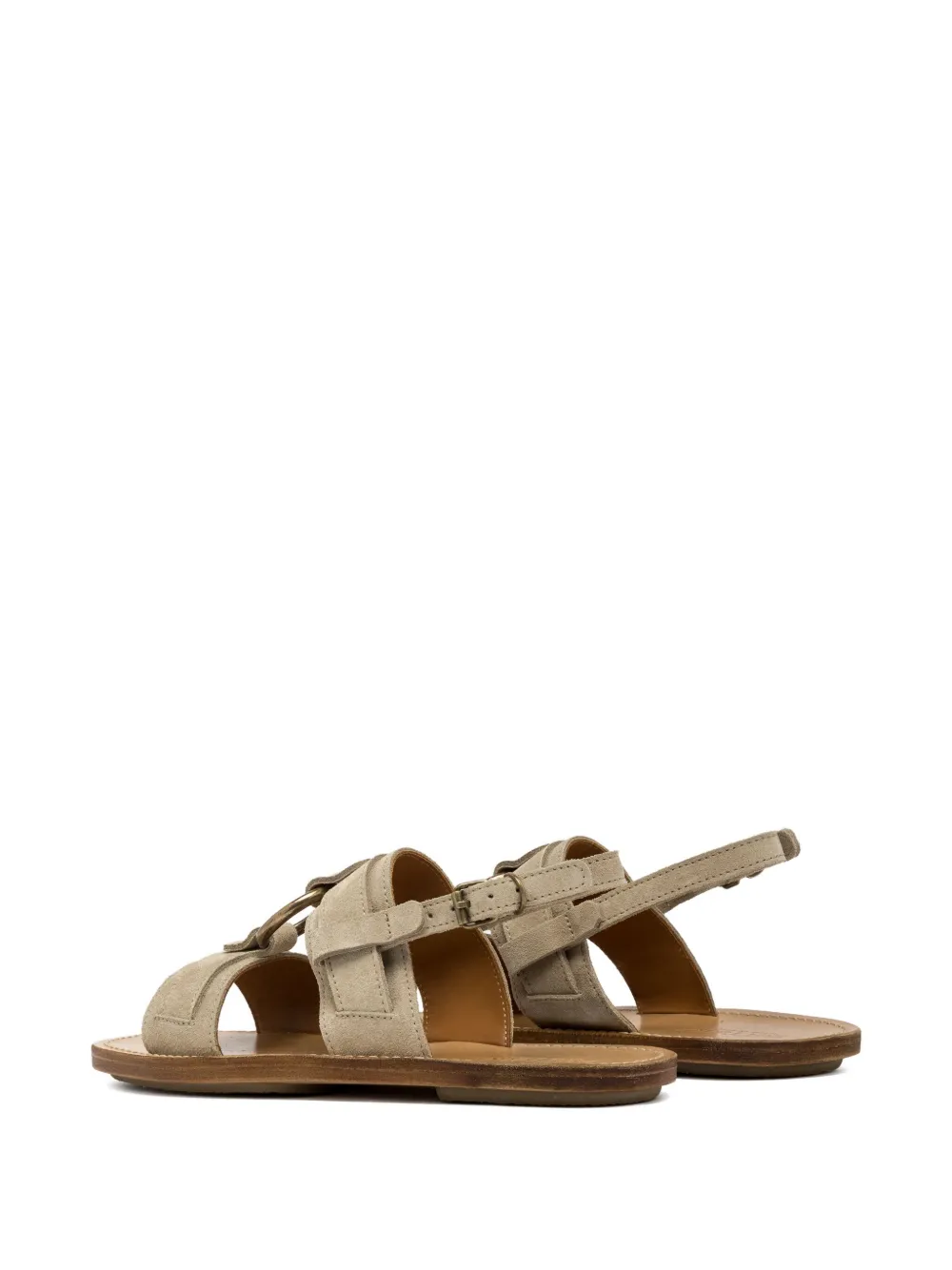 Buttero Ring-detail Sandals In Neutral