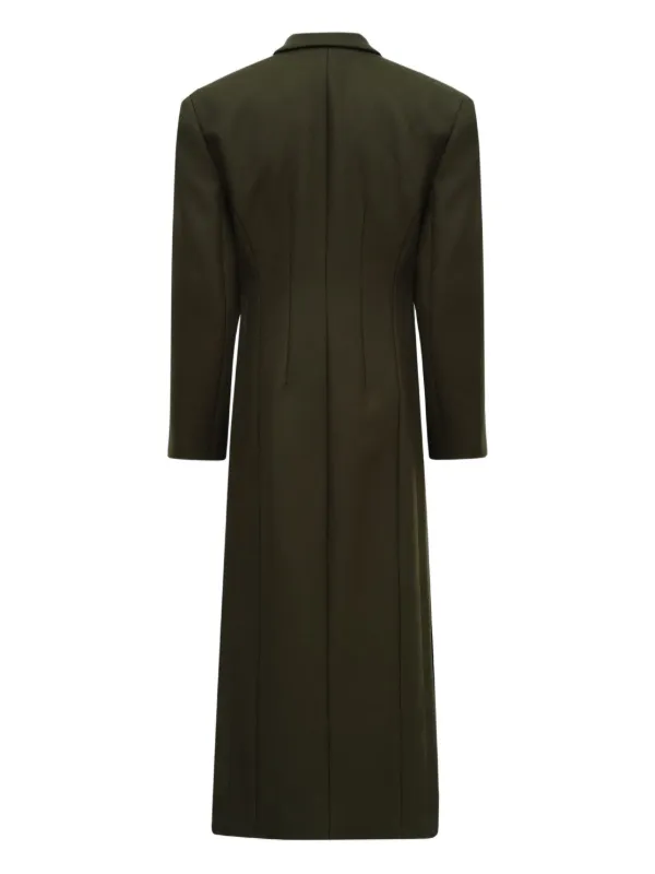 LGN LOUIS GABRIEL NOUCHI double-breasted Manteau Coat | Green