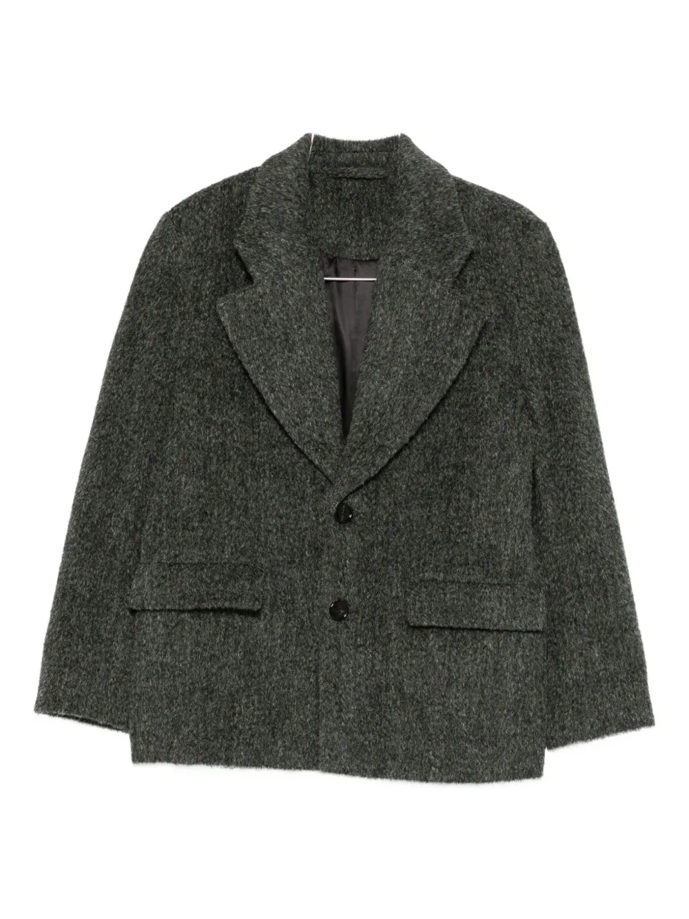 Séfr Corinne Button-up Blazer In Gray