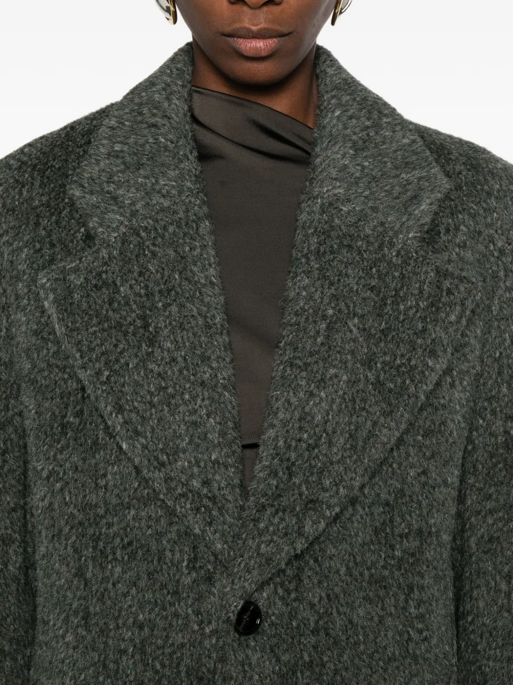 Séfr Corinne Button-up Blazer In Gray